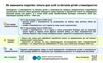 Як зменшити податки: пільги для осіб та батьків дітей з інвалідністю 