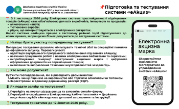 Підготовка та тестування системи «еАкциз»